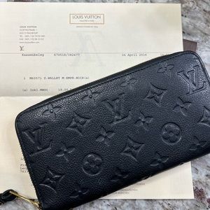 Authentic Louis Vuitton Empreinte zippy wallet